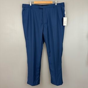 NWT Ferrecci Size 42 X 30 Men's Dress Pants Halo Indigo Blue Slim Fit
